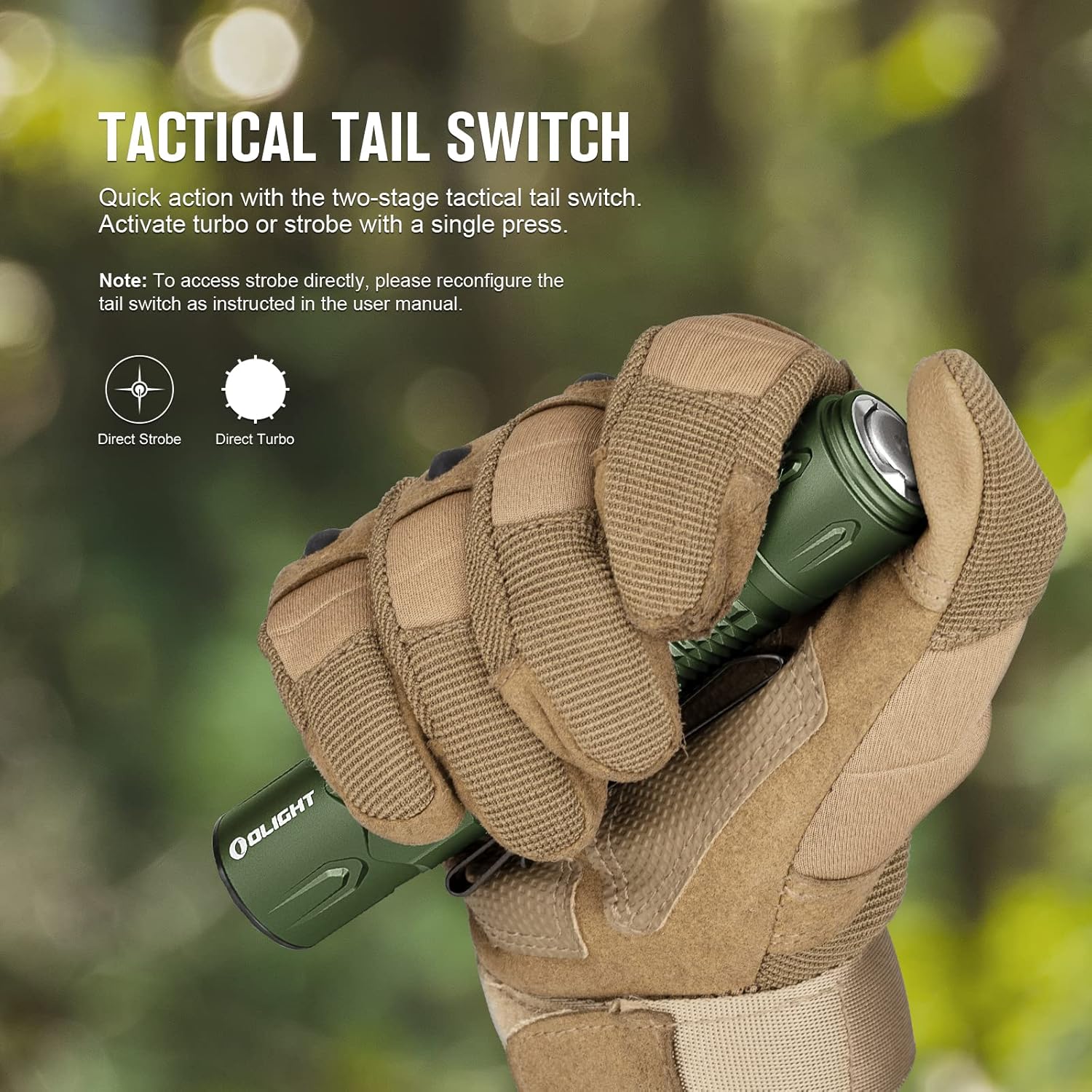 Powerful 2300 Lumen Tactical Flashlight with Dual Switches and Proximity Sensor