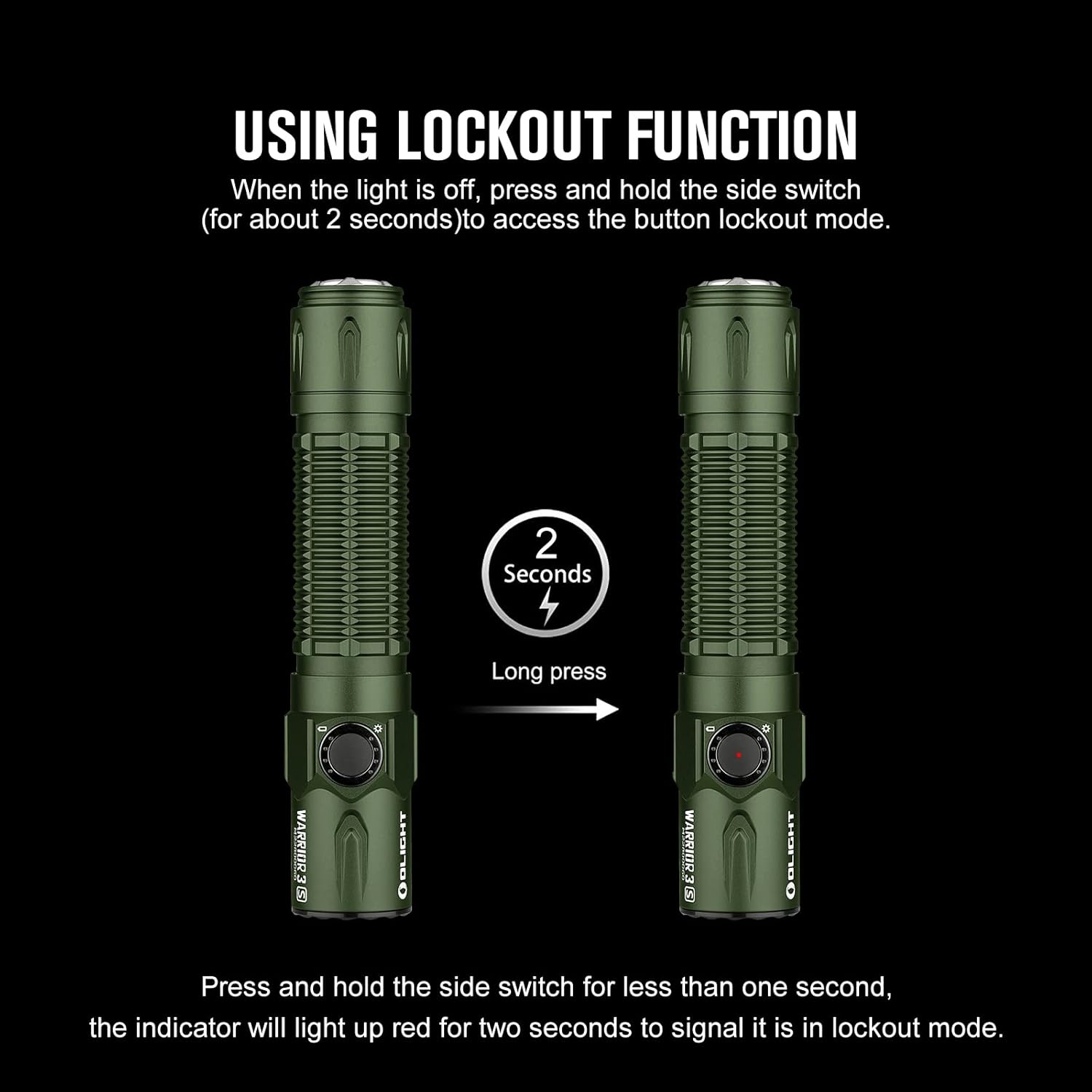 Powerful 2300 Lumen Tactical Flashlight with Dual Switches and Proximity Sensor