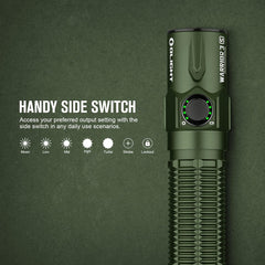 Powerful 2300 Lumen Tactical Flashlight with Dual Switches and Proximity Sensor